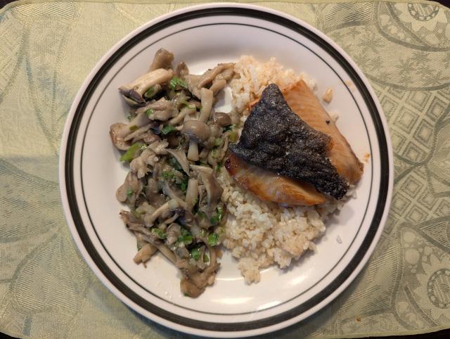 Miso Black Cod and Mushrooms